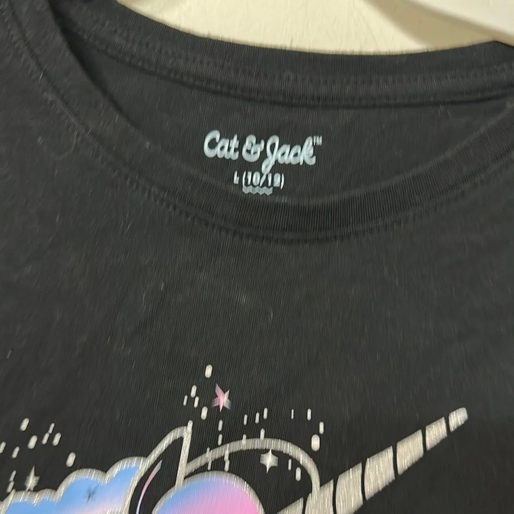 Cat & Jack Black Long Sleeve Unicorn Tee